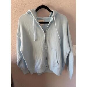 American Eagle blue full zip hoodie size XS/S
